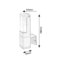 Външен LED аплик Darvas 7W с променлива цветна температура и IP54 защита