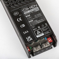 LED драйвер за релсово осветление – 200W, 230V, черен алуминиев корпус