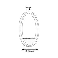 Модерен LED стенен аплик 15W с естествено бяла светлина – драскан хром