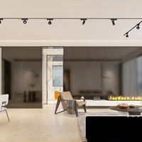 Модерен LED релсов спот – 5W топло бяло 3000K, стилен черен алуминий