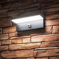 Интелигентен черен LED аплик Zaragoza 9W – сензорно външно осветление с регулируема цветна температура