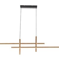 Модерен LED полилей – черен и матирано златен метал, 40W, 3000K