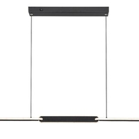 Модерен висящ LED полилей 36W с регулируема цветна температура – черен