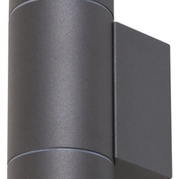 Елегантен двоен аплик Phoenix – антрацит, стъкло и IP54 защита