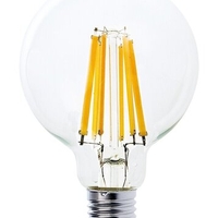 LED филаментна крушка G95, 12W, E27, 4000K, неутрално бяло