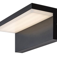 Модерен черен LED аплик Zaragoza 10W – стилно вертикално външно осветление с естествена светлина