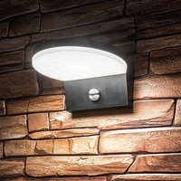 Интелигентен фасаден LED аплик Batida 9W с регулируема светлина и PIR сензор