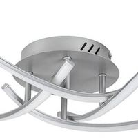 LED плафон Tatjana 30W в сребрист цвят – стил, мощност и плавно осветяване