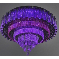 LED полилей 50W,хром, метал и кристал, RGB, дистанционно управление