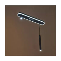 Smart LED полилей 47W – елегантен черен дизайн и регулируема височина