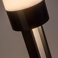 Външен LED стълб Leitha 12W с топло бяла светлина и IP44 защита