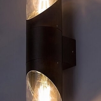 Модерен двоен аплик за фасада Novigrad – E27, IP54