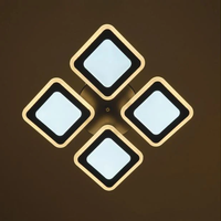 Модерен LED полилей със smart управление в черен цвят