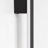 Модерен LED стенен аплик 12W с регулируема цветна температура – черен