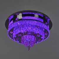 Кристален LED полилей хром с дистанционно