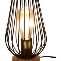 LED филаментна крушка ST65, 4W, E27, 2200K, топло бяло, кехлибарено стъкло