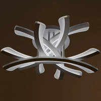 Бял LED полилей 120W с дистанционно