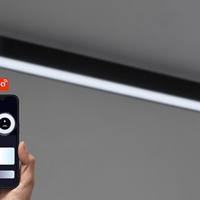 Смарт LED релсово осветление – 13W, регулируема цветна температура 2700–5500K, Wi-Fi, черен алуминий