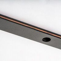 Алуминиева релса - шина за релсово осветление – 1 м, черен цвят, DC 24V