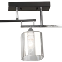 Модерен полилей 3 × E27 – черно и хром (BK+CH)