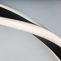 Модерен LED плафон 40W – черен, топла светлина 3000K