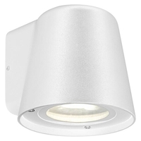 Модерен външен аплик Mandal – стилен матов бял дизайн с GU10 фасонка