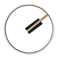 Модерен LED плафон черен/златен, 24W3000K