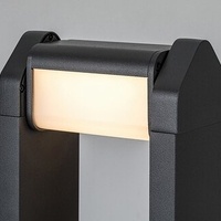 Модерен външен градински LED стълб Medna 8W с топло бяла светлина