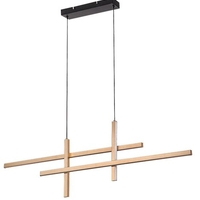 Модерен LED полилей – черен и матирано златен метал, 40W, 3000K