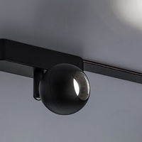 Смарт LED релсов спот – 5W регулируема цветна температура 2700–5500K, Wi-Fi управление, стилен черен алуминий