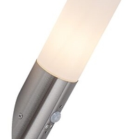 Модерен външен аплик Inox Torch E27 със сензор за движение – стилно фасадно осветление с IP44 защита