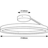 Модерен LED плафон Isaure – 24W, CCT 3000K/4000K/6500K