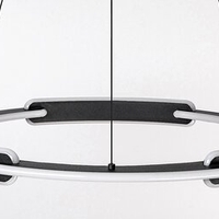 Модерен висящ LED полилей 45W с регулируема цветна температура – черен