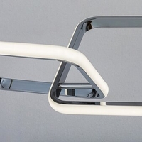 Модерен висящ LED пендел Malwen – 36W, 3600 lm, хром, 4000K естествена светлина