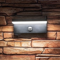 Интелигентен черен LED аплик Zaragoza 9W – сензорно външно осветление с регулируема цветна температура