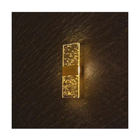 Модерен LED аплик 3W – мат злато и регулируема светлина от топло до студено бяло