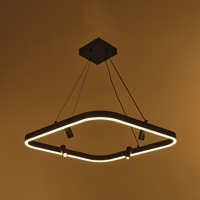 LED висящ полилей 83Wсъс смарт управление, черен,8300lm, 3000-6000k,3014BK/60T