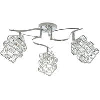Изискан хромиран полилей с кристални акценти – 3xE27