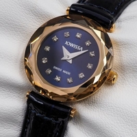 Jowissa Faced Sapphire Crystal Black/Blue