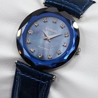 Jowissa Faced Sapphire Crystal Blue
