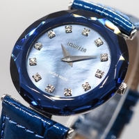 Jowissa Faced Sapphire Crystal Blue