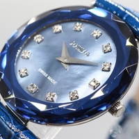 Jowissa Faced Sapphire Crystal Blue