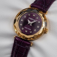 Jowissa Faced Sapphire Crystal Purple-Red