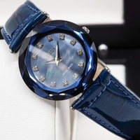 Jowissa Faced Sapphire Crystal Blue