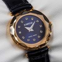 Jowissa Faced Sapphire Crystal Black/Blue
