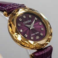 Jowissa Faced Sapphire Crystal Purple-Red