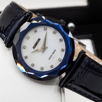 Jowissa Faced Sapphire Crystal Blue/Black