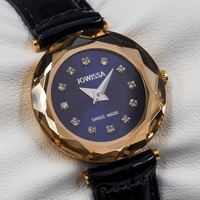 Jowissa Faced Sapphire Crystal Black/Blue