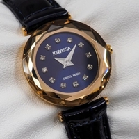 Jowissa Faced Sapphire Crystal Black/Blue