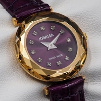 Jowissa Faced Sapphire Crystal Purple-Red
